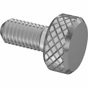 BSC PREFERRED Knurled-Head Thumb Screw Stainless Steel Low-Profile M5 x 0.8mm Thread Size 11mm Long 92545A167